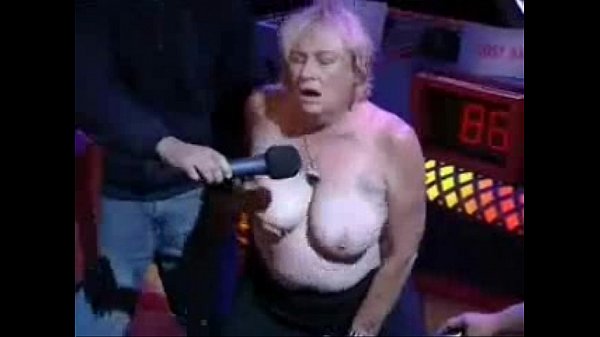 Granny have orgasm in porno show. Amateur older