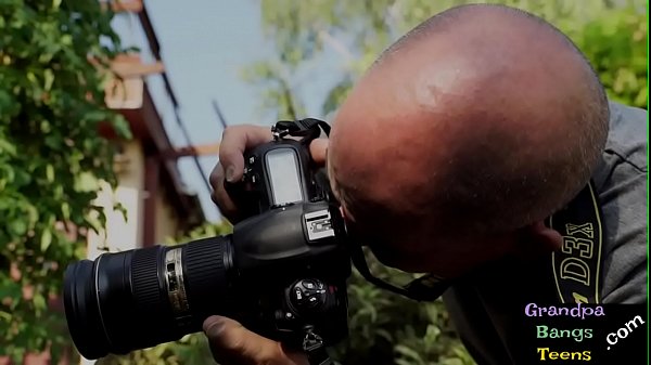 Teen model babe licked out by grandpa