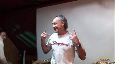 Blonde milf granny is having a lot of naughty fun during an intense gangbang