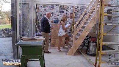 Nasty Young Girlfriend Pussy fucked by grandpa romantic Old Young Porn Vid